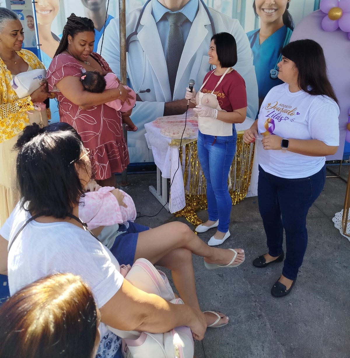 Policlínica Neuza Brizola realiza evento em alusão ao Agosto Dourado 162 2X AGOSTO LILAS DIVULGACAO
