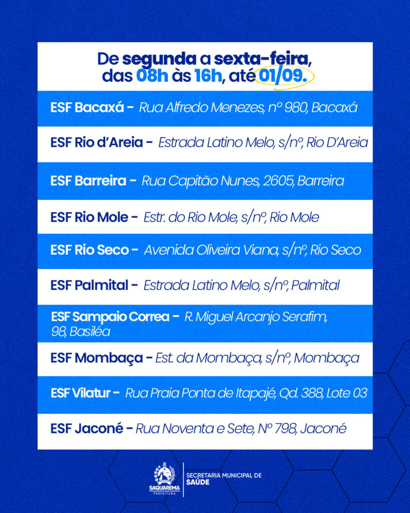 Prefeitura de Saquarema realiza Campanha de Atualização da Caderneta de Vacinação para menores de 15 anos 181 Cartaz 3 1