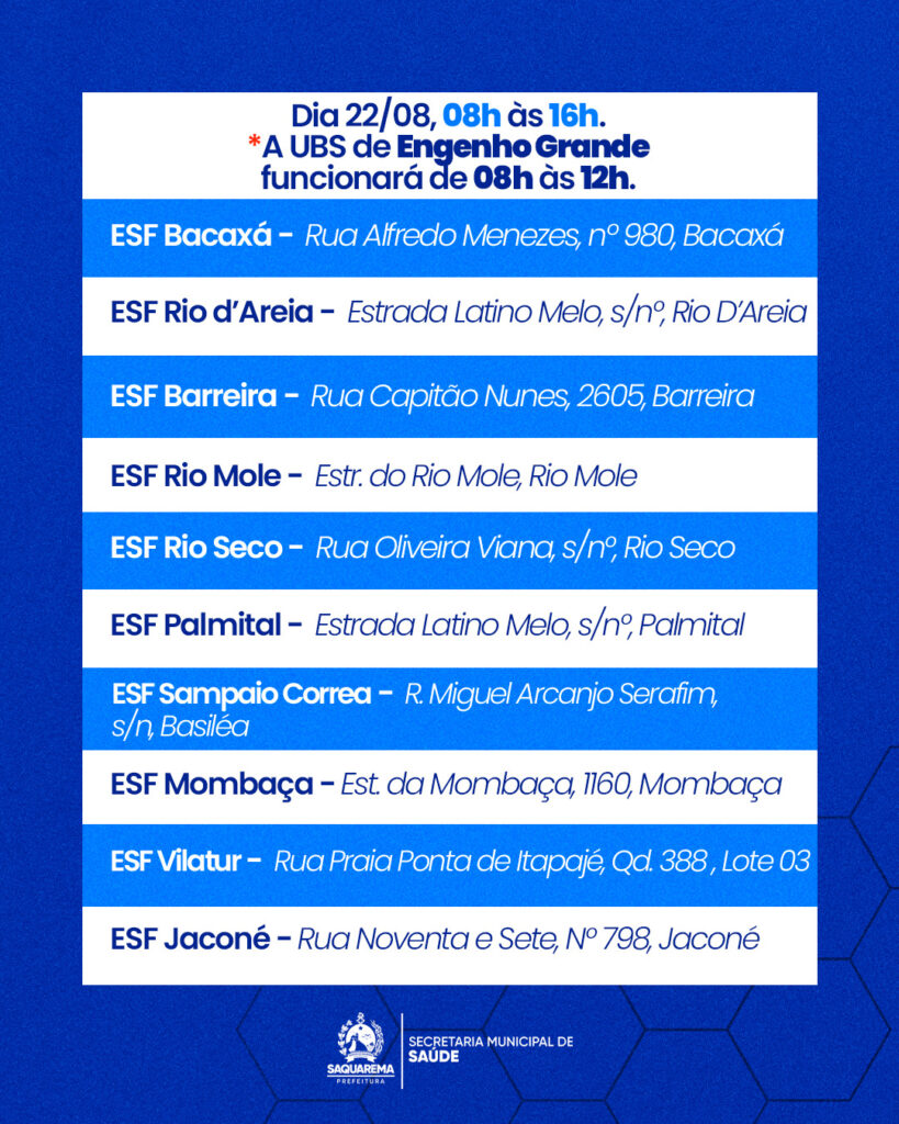 Prefeitura de Saquarema realiza Campanha de Atualização da Caderneta de Vacinação para menores de 15 anos 178 Cartaz 6
