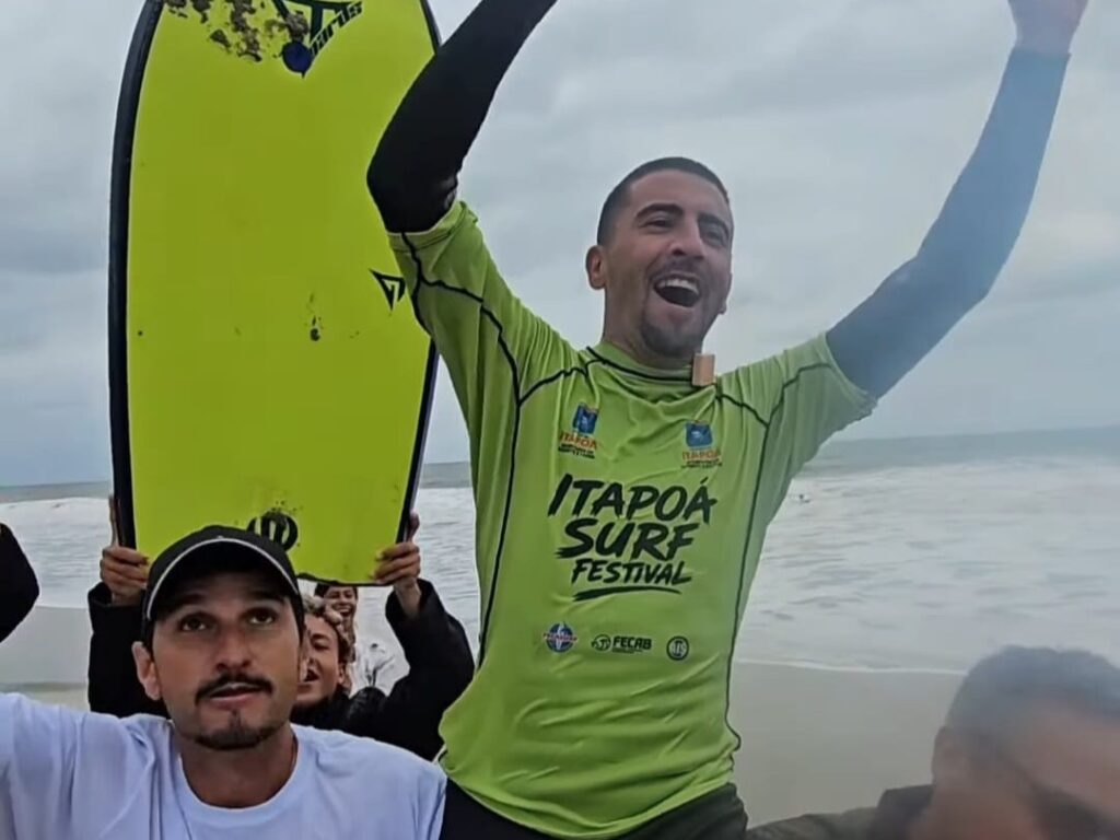 Atletas de Bodyboard de Rio das Ostras dominam pódio na 2ª do Circuito Catarinense 165 Israel Eduardo. Foto Divulgacao