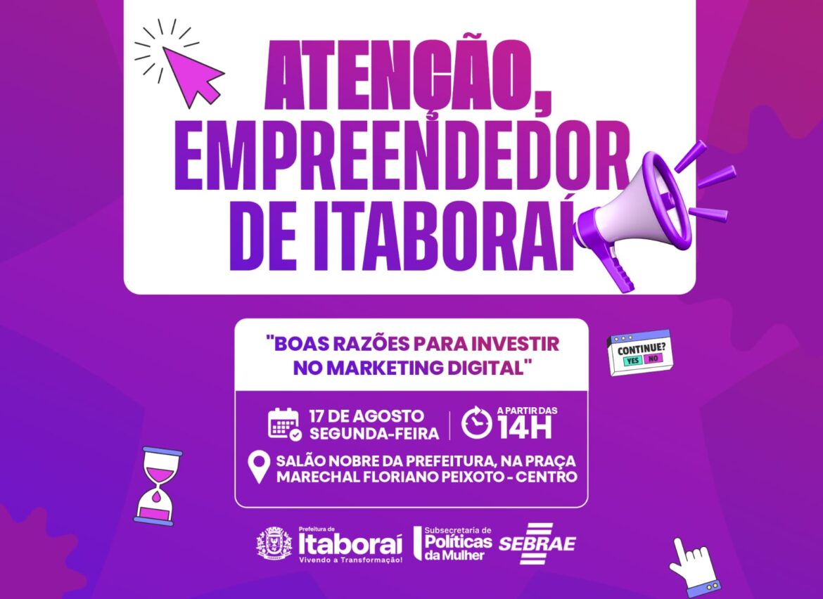 Itaboraí promove palestra sobre marketing digital para empreendedoras