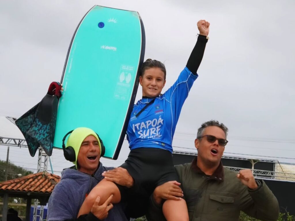 Atletas de Bodyboard de Rio das Ostras dominam pódio na 2ª do Circuito Catarinense 167 Manuella Giacomassi. Foto Divulgacao 2