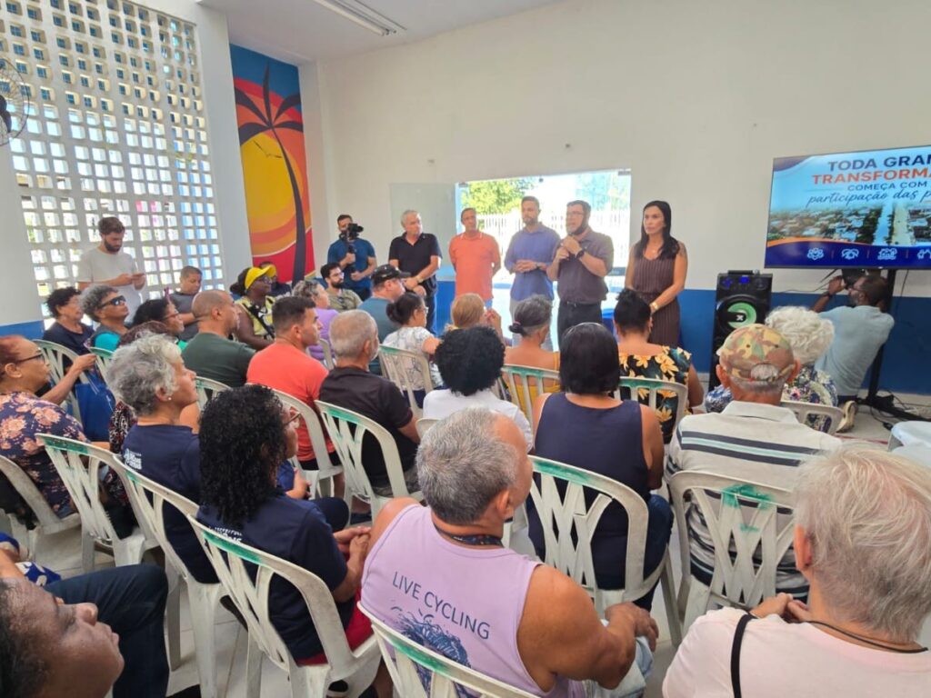 Participacao comunitaria marca apresentacao do projeto que acompanhara as obras no Canal de Medeiros