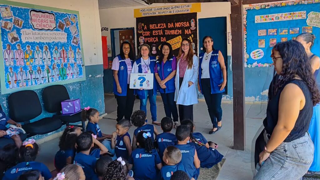 Programa Saude na Escola e a linha de cuidados da Hanseniase promovem conscientizacao sobre hanseniase na Escola Municipal Adelaide de Magalhaes Seabra 2