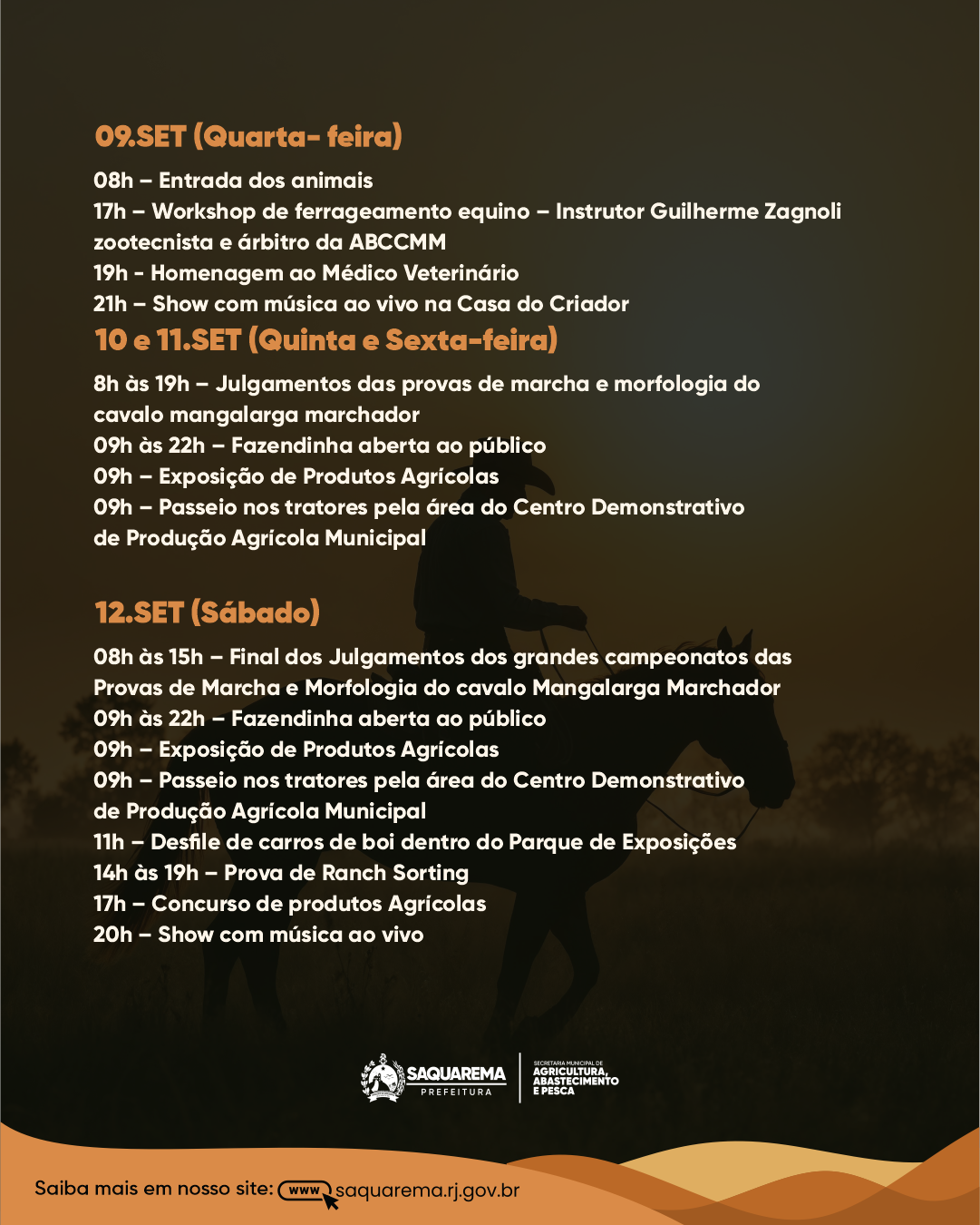 Saquarema recebe Exposição Especializada Mangalarga Marchador no Parque de Exposições de Sampaio Corrêa 161 Cartaz 2