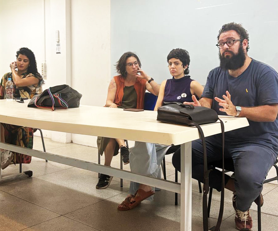 Fundação Rio das Ostras de Cultura participa do Projeto "Papos sobre Futuro" com alunos do IFF 167 Coordenadores do Centro de Formacao Artistica no IFF 01