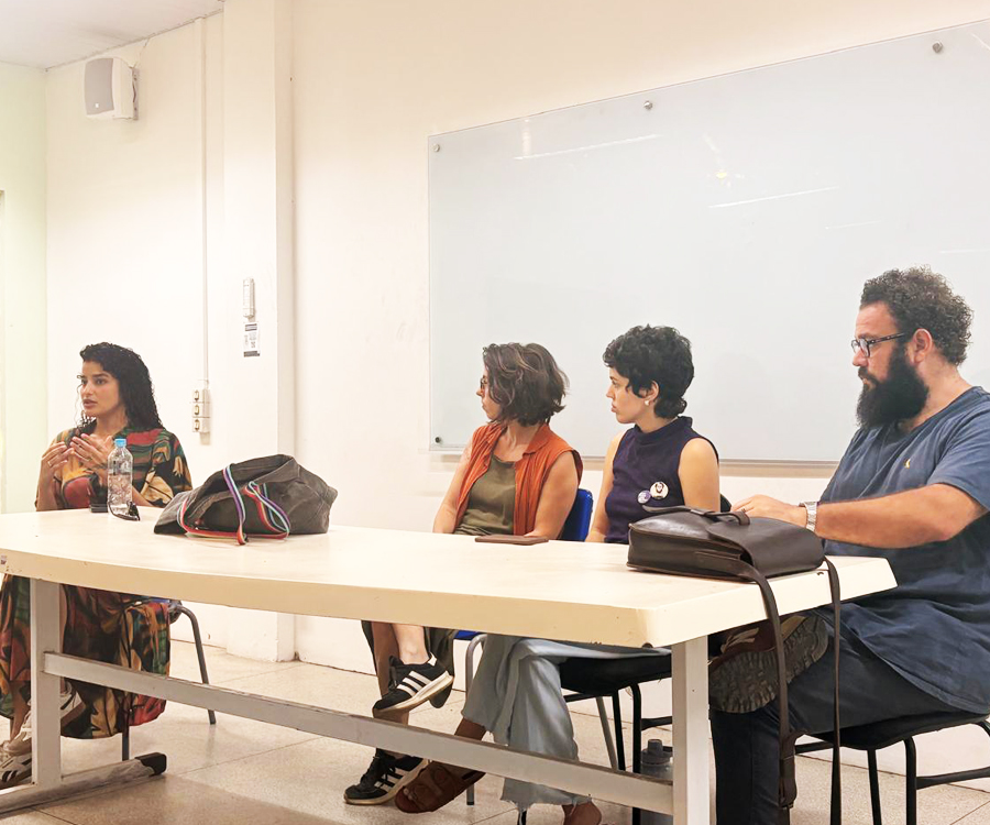 Fundação Rio das Ostras de Cultura participa do Projeto "Papos sobre Futuro" com alunos do IFF 166 Coordenadores do Centro de Formacao Artistica no IFF 02