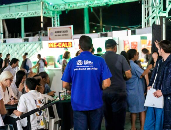 Equipe da Vigilância Sanitária está presente nos eventos para garantir as boas práticas Foto Akilla Ribeiro