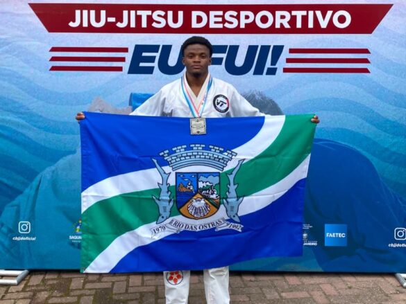 O lutador Gustavo Bandeira Miranda representou Rio das Ostras com excelência. Foto Divulgação