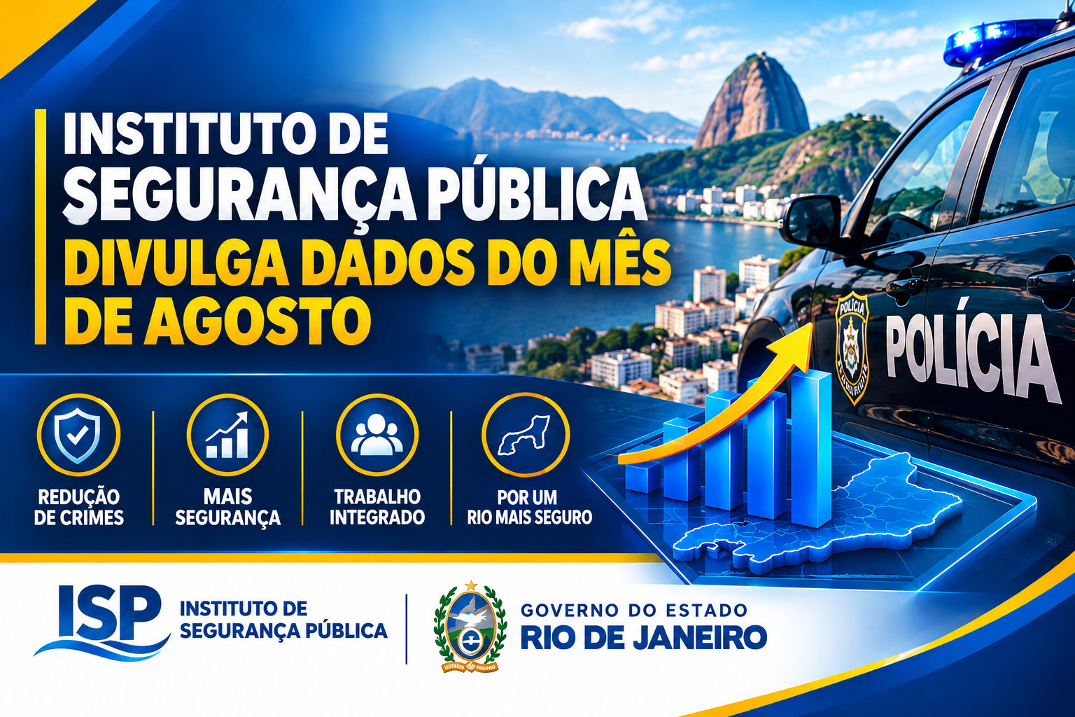 Instituto de Segurança Pública divulga dados do mês de agosto 264 35961 instituto de seguranca publica divulga dados do mes de agosto